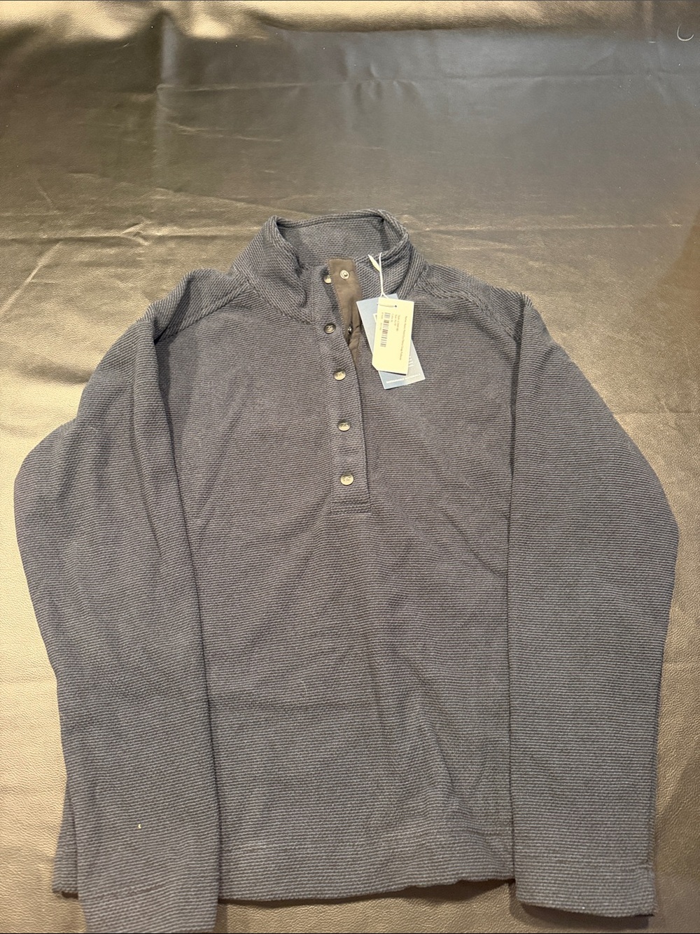 Cutter & Buck Women's Dark Gray Textured Henley Pullover